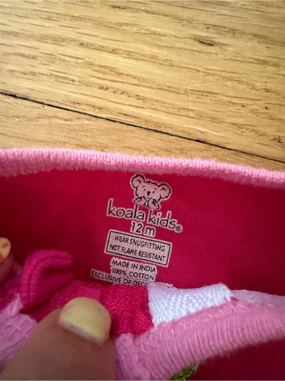 Carter's Coral and Pink Striped Footed One-Piece Set